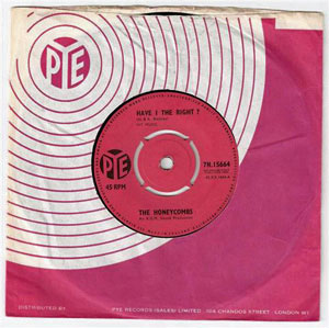 Record and sleeve of PYE 7N.15664 Have I The Right?